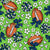 Football Cheer Bows in Seattle Seahawks Colors Image
