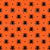 Black Spiders on Orange Image