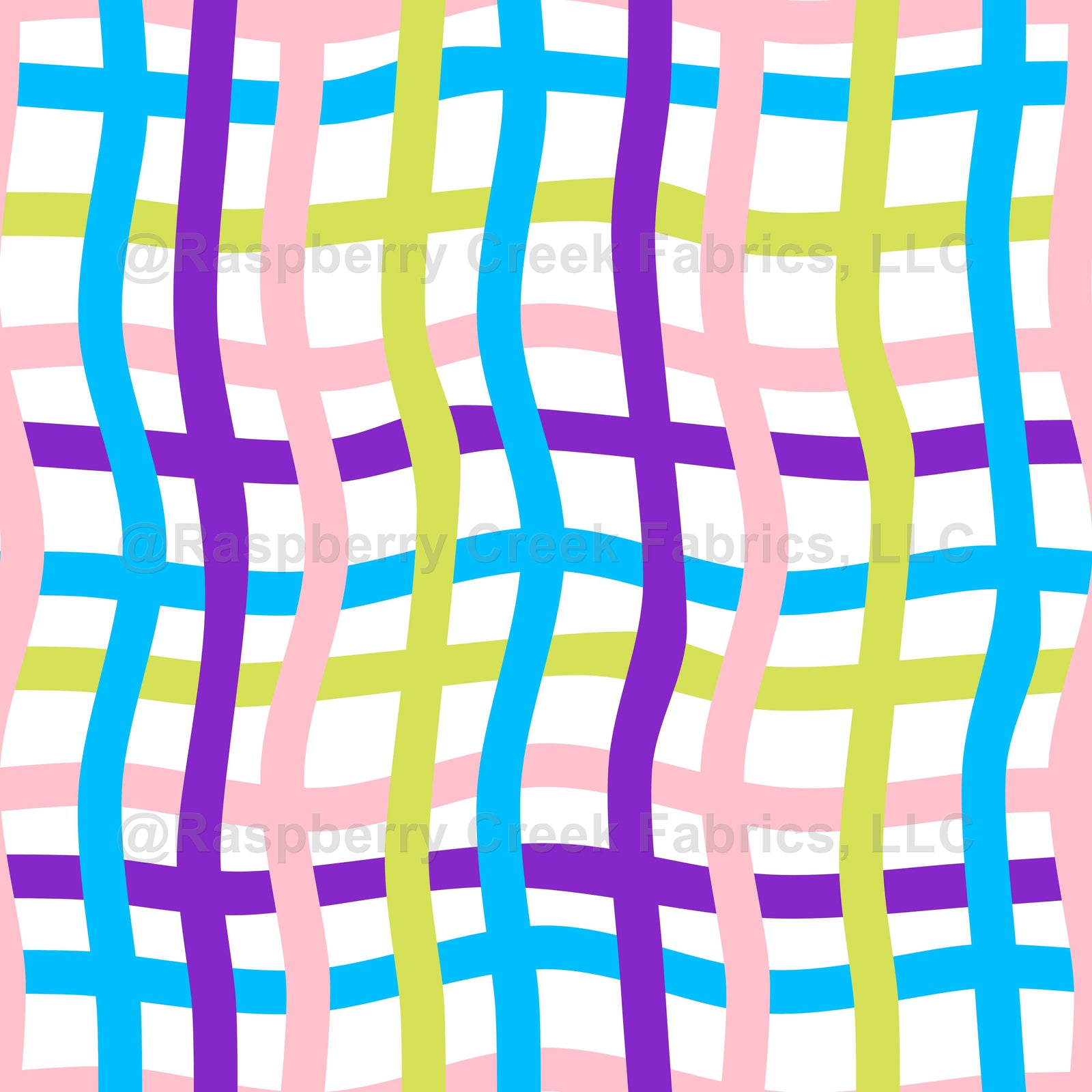 Wonky Fun Easter Plaid