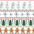 Snowmen and Gingerbread Men Fair Isle, Watercolor Christmas Collection by Patternmint Image