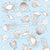 Coastal Sea Fauna on Light Sea Blue Image