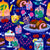 Sweet Treats colourful design full of cakes, lollipops and teapots Image