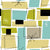 Aqua Blue And Yellow Rectangles Starbursts Mid-Century Modern - Light Collection Image