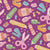 Colorful Pastels and Dark Mauve Arts Crafts Teachers Back to School Image