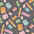 Colorful Pastels and Dark Gray Back to School Classroom Stationery Image
