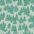 Stylized Snow Covered Evergreen Pine Trees Scattered on a Light Green Background Image