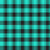 Gingham Tablecloth Turquoise and Black Image