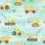 Watercolor Construction Trucks Kids Vehicles Brush Stroke Green Image