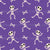 Happy Skeletons Skulls and Crossbones in Purple Image