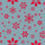 Snowflake Pattern, Red Snowflakes, Snow, Gray-Blue Image