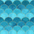 Mermaid fish scale wave japanese pattern Image