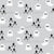 Halloween Cute Polka Dot Ghosts with Sparkles in Black and Gray Image