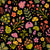 Cozy Fall Forest in Moss Green Mauve Pink on Black Woodland Botanical Wallpaper Image