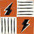 Mini Micro Bold Boys Checkerboard Halloween Lightning Bolt Burnt Orange Image