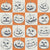 Jack-o'-lanterns checkerboard in orange. Image