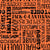 Halloween Word Cloud Sayings in Black on Orange Image