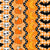 Halloween Stripes Bats Skulls Pumpkins in Orange Image