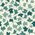 Leaves falling in turquoise and teal green on eggshell white (bunnyhop collection) Image