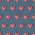 I Otter Love You | Red Hearts On A Blue Background | Background Color Slate Image