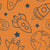 Space Boy - Playful Retro Rockets on Orange Image