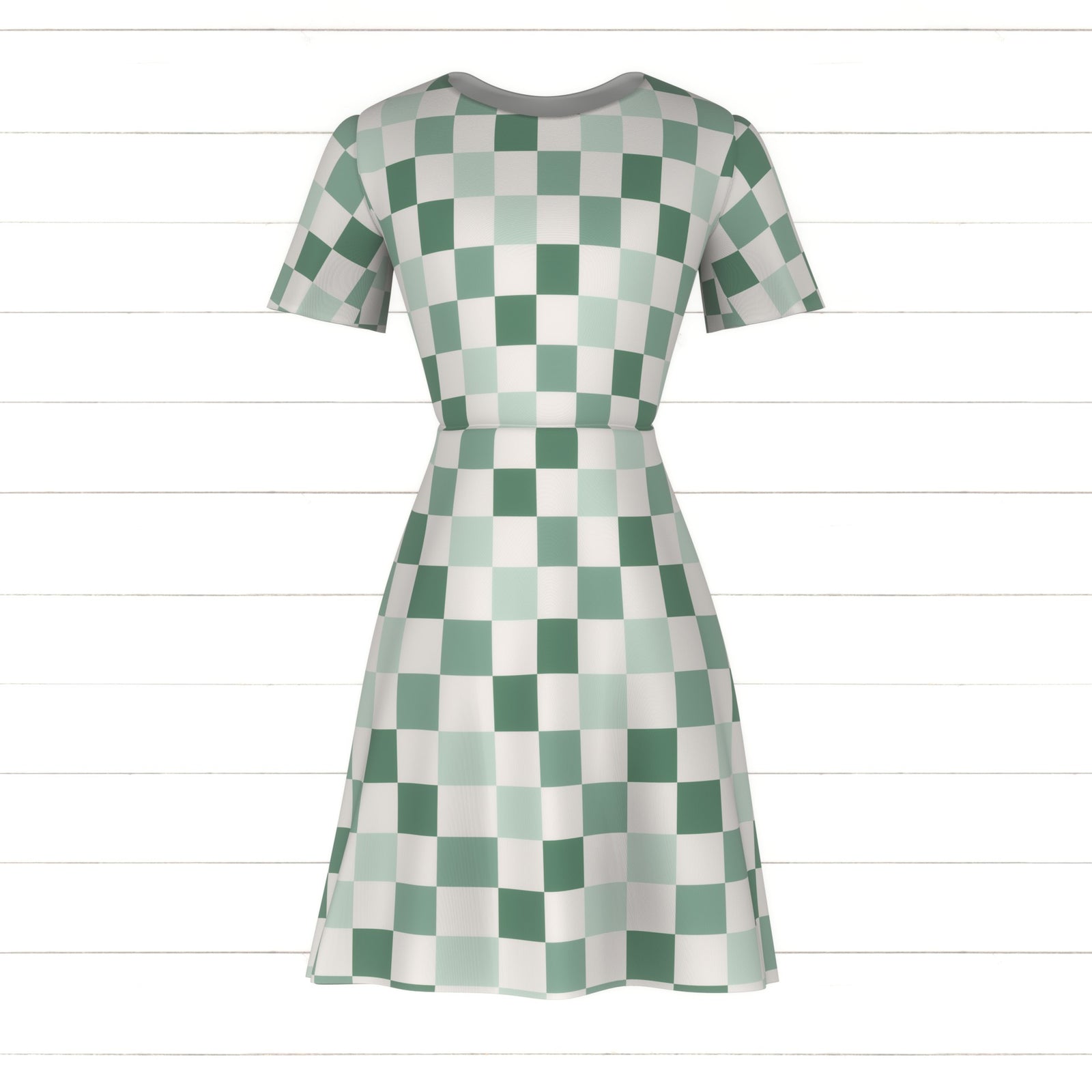 Bee Mine Checkered Mint Fabric, Raspberry Creek Fabrics, watermarked