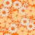 Retro floral in orange. Image