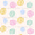 Polka dots crayon drawn pastel colors Image