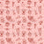 Valentine's Day Treats Red Line Art on Pink Image