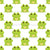 Cute Cartoon Frogs on White Image