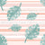 Tropical leaves (on stripes - part of the tropicana banana collection) Image