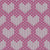 Faux Knitted Wool Hearts Hygge Nordic Warm Grandpa Style White on Pink Image