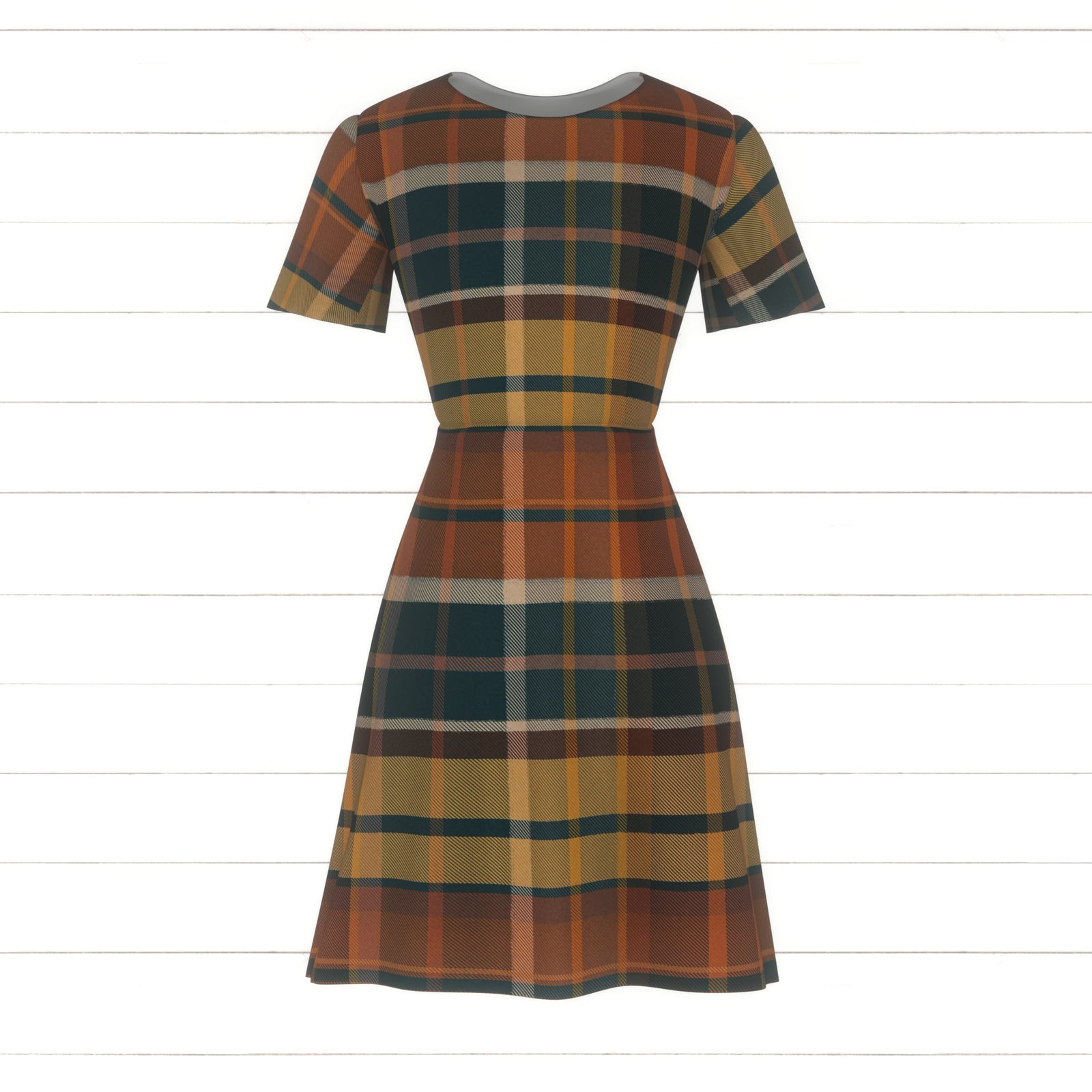 Woodsy Trail Flannel Plaid in Multi Teal