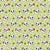 Cute Halloween Skulls with Flowers and Polka Dots on Green Image