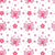 Breast Cancer Awareness Pink Ribbon Butterflies on White Image