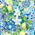 Blue Lemon Splash - Blue/Yellow on White Image