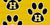 Hughson Huskies Paw Print Gold Image
