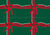 Holiday Red Ribbons and Bows on Green Image