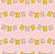 Boo bunting Halloween flags in pink Image