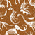 Dinosaur skeletons by MirabellePrint / Rust linen textured background Image