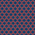 Latticework - Quatrefoil - Moroccan Trellis - Red Gray and Navy Blue Image