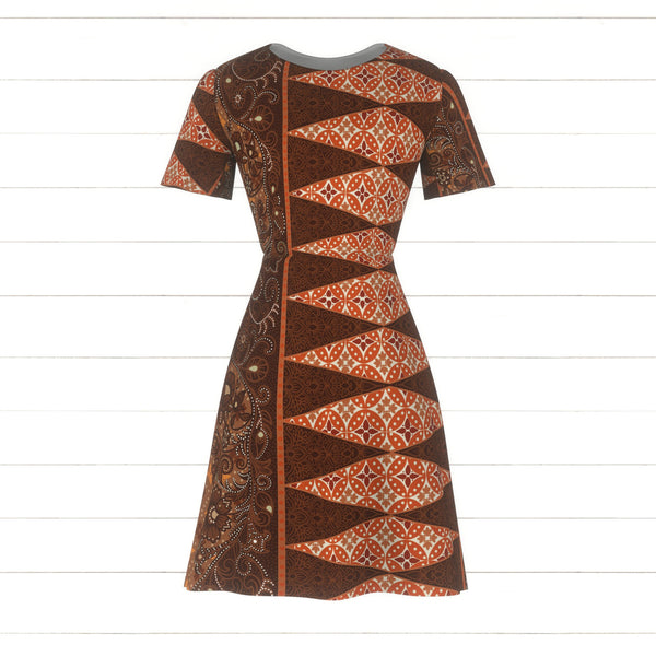 baju dress batik modern Mixed Style Batik Indonesia Malaysia Classic Earthy Color Fabric, Raspberry  Creek Fabrics