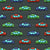 Colorful Toy Pixelated Video Game Cars on Asphalt Gray Wallpaper Image