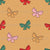 Christmas Bows on Groovy Gold Image