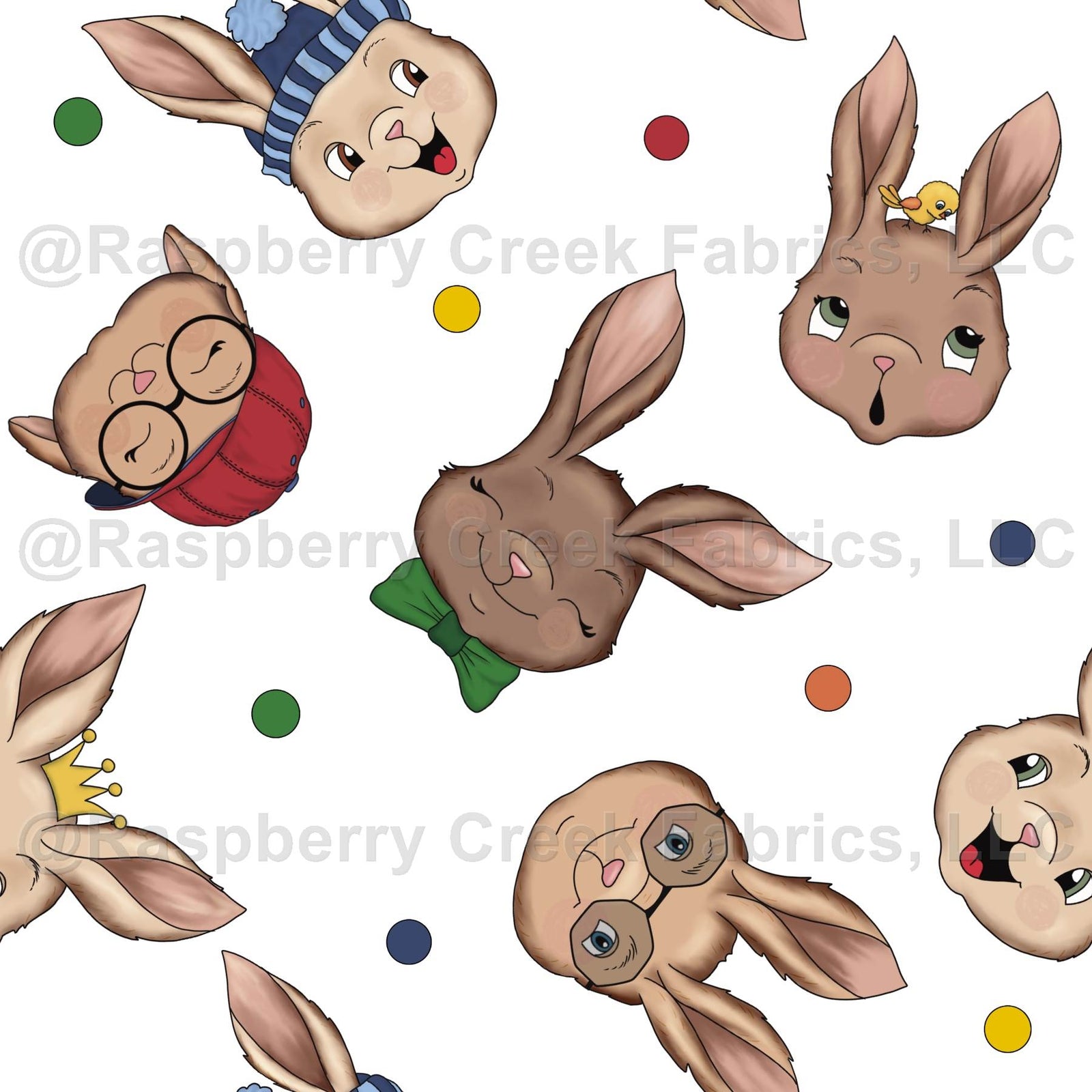 Cool Bunnies Tossed by Lisa Wornham