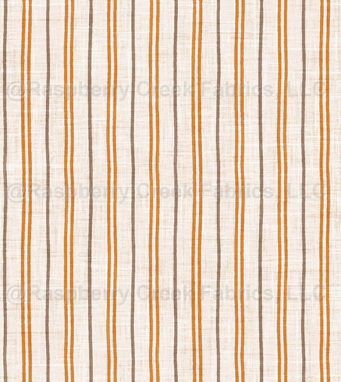 Autumn Stripe in Orange, Paws & Pumpkins by Krystal Winn Design