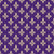 Fleur de Lis Pattern, French, Royal, Cream on Purple Image