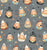 Candy Corn Harvest Costumes Grey Image