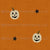 Vintage Jack O' Lanterns with Stars on Orange Image