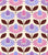 Happy retro coneflowers purple pink lilac Good mood retro flower pattern. Reworked from the flower power aera. Moody colors. Image