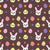 Easter Bunnies and Easter Chicks on Brown Image